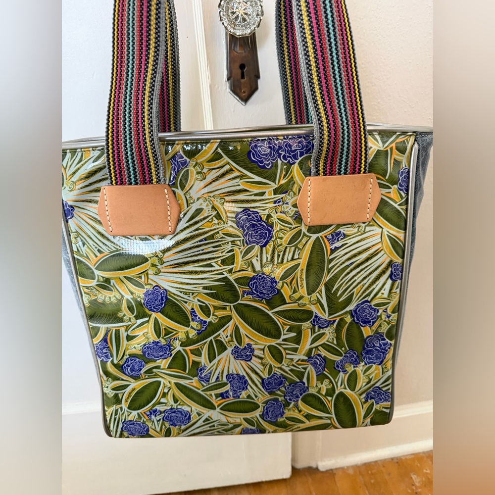 Consuela Louise Classic Tote Bag with Multicolor Straps - Picture 2 of 14